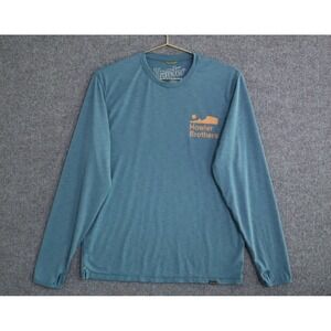 Howler Bros Shirt Men Medium Teal Long Sleeve Tech Performance Fishing Camping